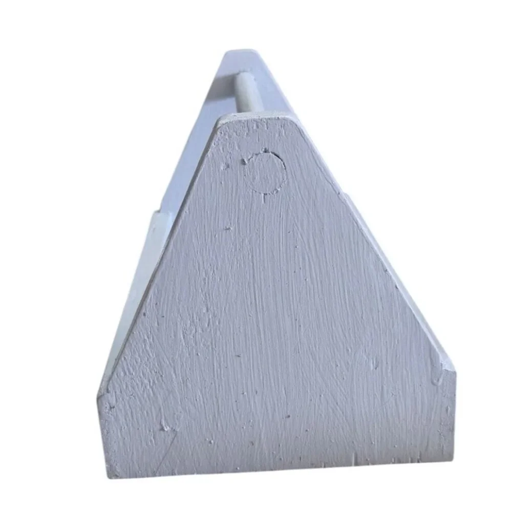 Hand-Painted Wooden Tool Caddy Handle Light Blue Rustic Organizer Home Garden Us